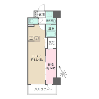 Ｎ-ｆｌａｔｓ横浜関内ＩＩの間取図