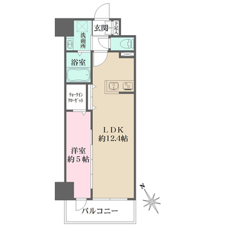 Ｎ-ｆｌａｔｓ横浜関内ＩＩの間取図