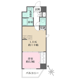 Ｎ-ｆｌａｔｓ横浜関内ＩＩの間取図