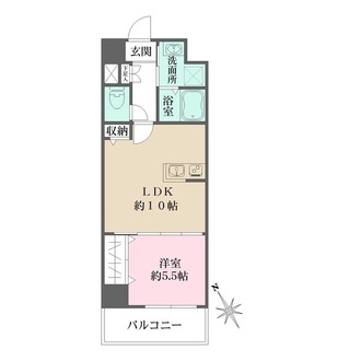 Ｎ-ｆｌａｔｓ横浜関内ＩＩの間取図