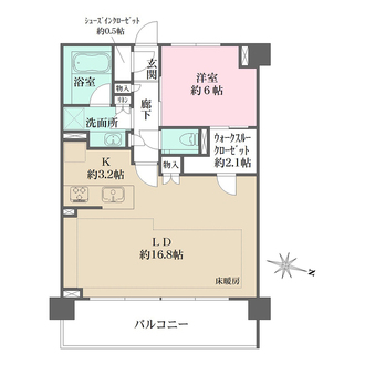 ザ・パークハウス横浜港南台の間取図