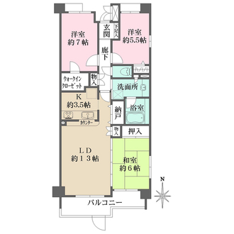 プレジリア横浜高島台の間取図
