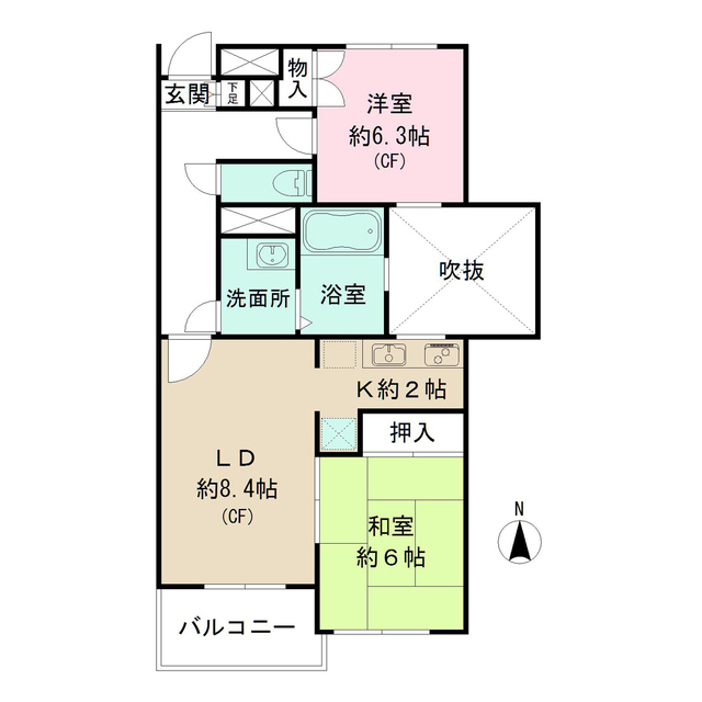 セントラルパーク氷川台の間取図