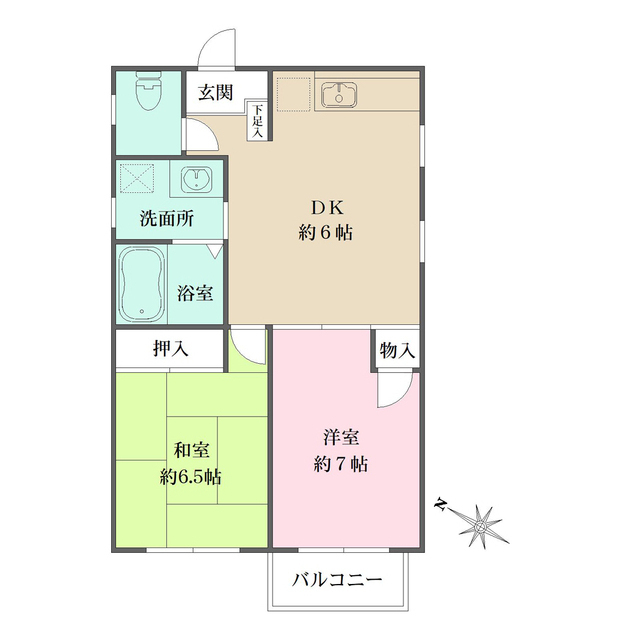 藤マンションの間取図