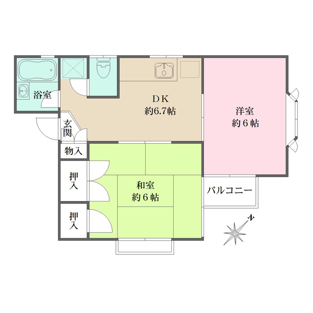 タウンハウス新百合の間取図