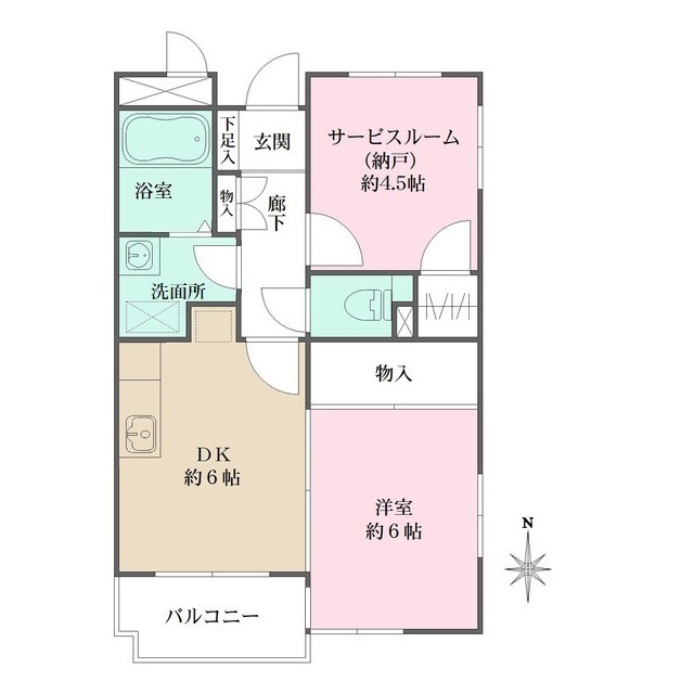 ランドマーク三鷹の間取図