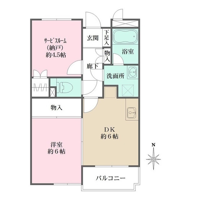 ランドマーク三鷹の間取図