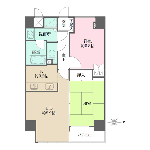 リーラ新高円寺の間取図