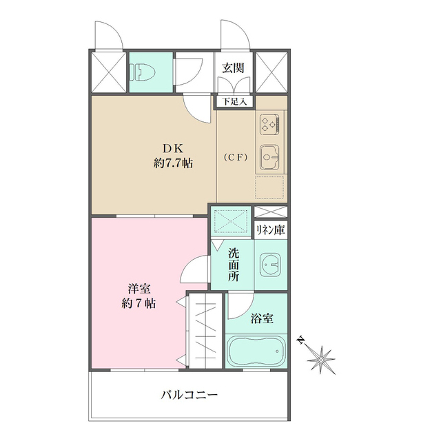 コスモ田端の間取図
