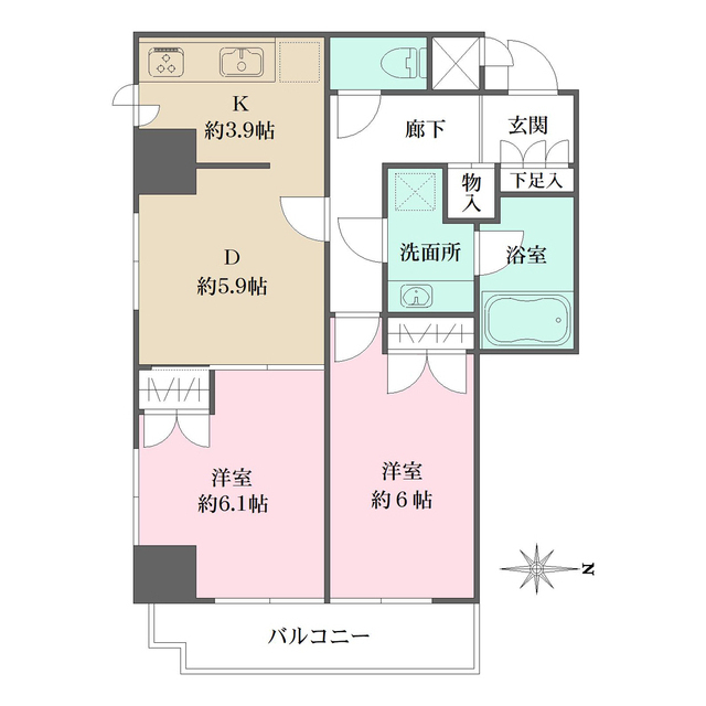 藤和シティコープ飛鳥山公園の間取図