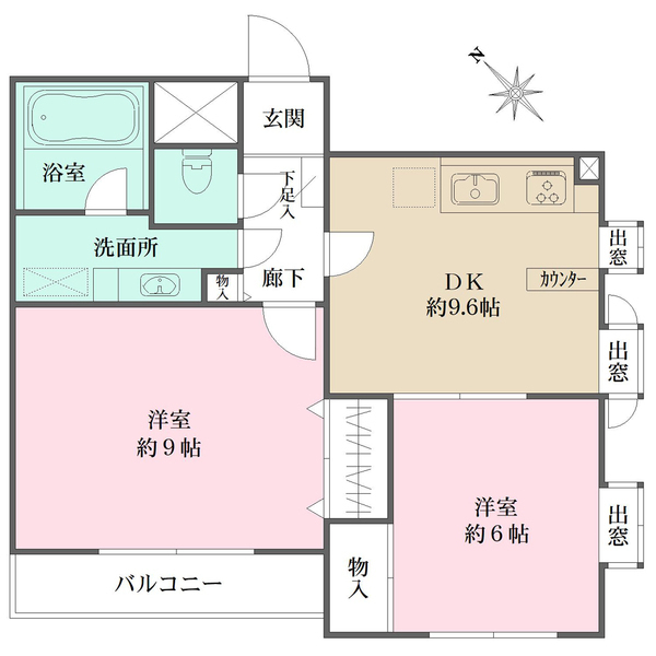 エスポワール中野坂上の間取図