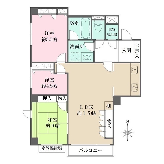イトーピア信濃町マンションの間取図