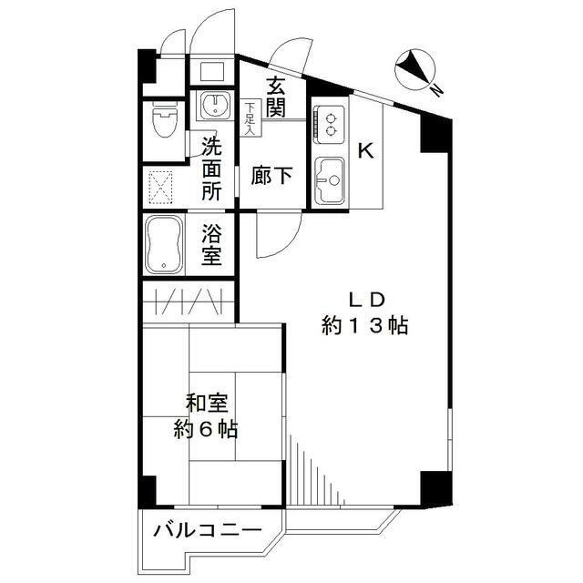 日興初台スカイマンションの間取図