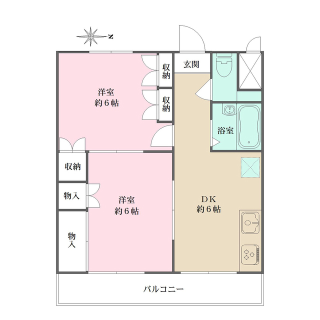 サニーハイツの間取図