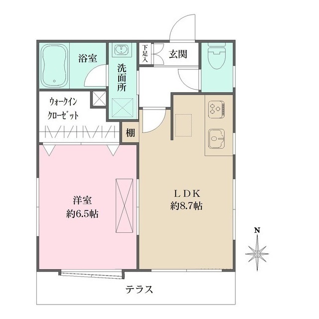 アルファポート中野坂上の間取図