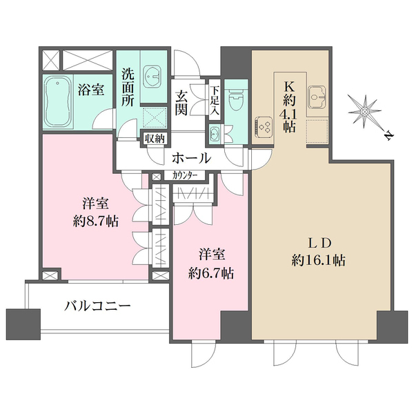 ルクセンブルグハウスの間取図