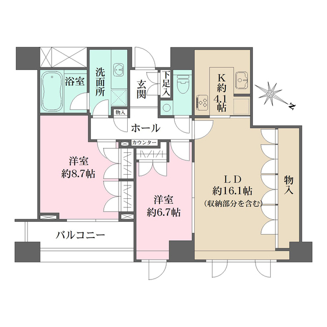 ルクセンブルグハウスの間取図