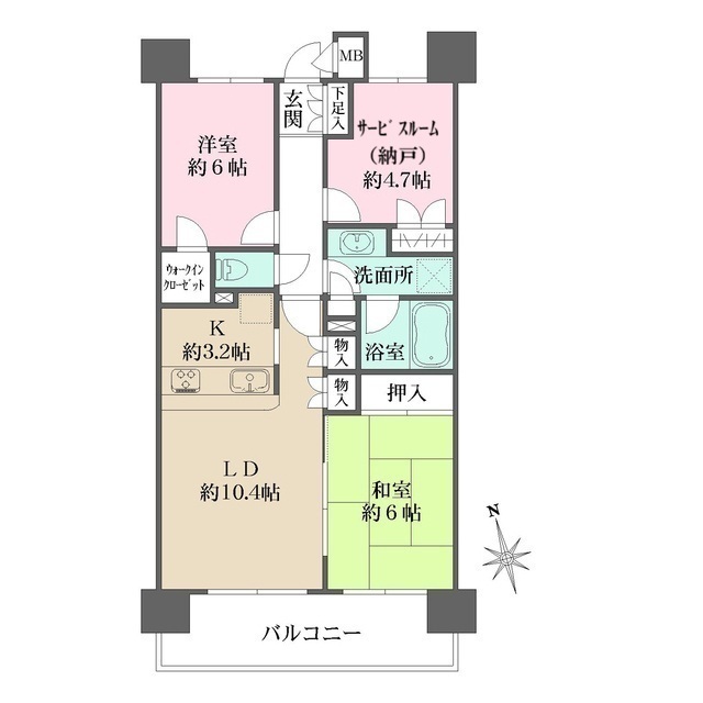 藤和シティホームズ小竹向原の間取図