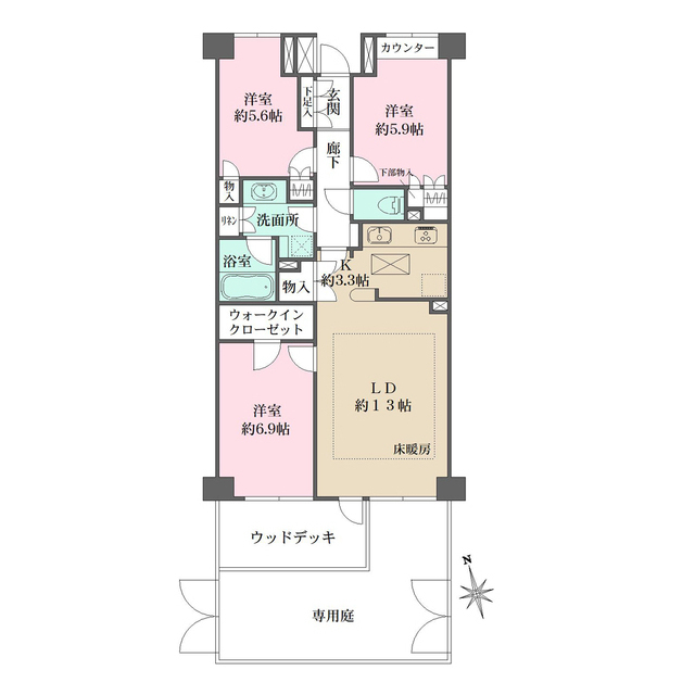 パークハウス杉並宮前の間取図