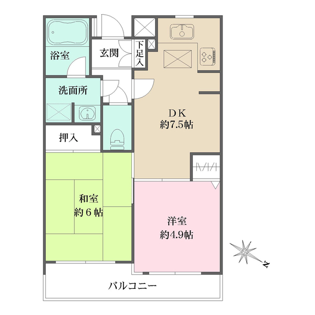 板橋本町グリーンパークの間取図