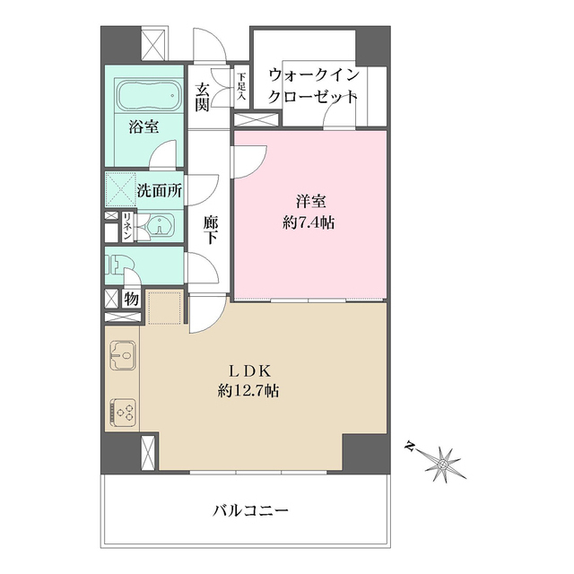 王子神谷パークハウスの間取図