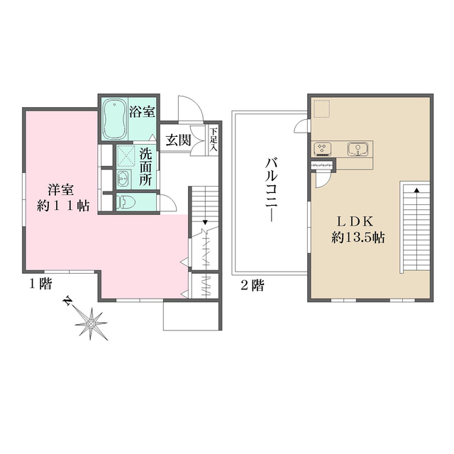 コンフォルト若宮の間取図