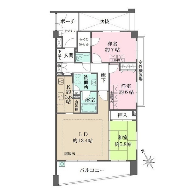 パークハウス代々木上原の間取図