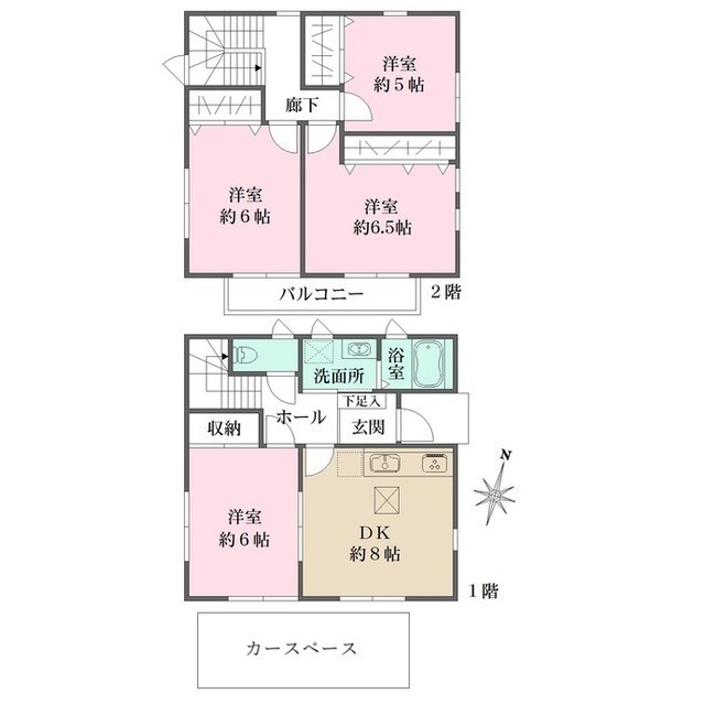 若宮一丁目戸建　A棟の間取図