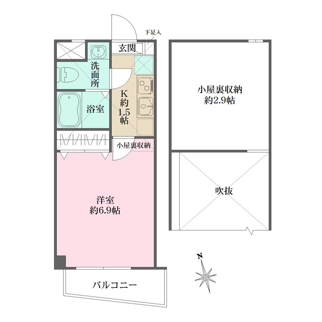 モン・シャトー高円寺北の間取図