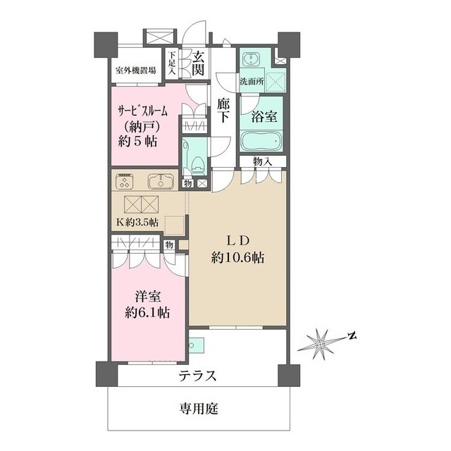 パークテラス下北沢の間取図