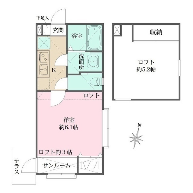 モン・シャトー中野の間取図