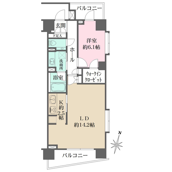 グルックハイム紀尾井町の間取図