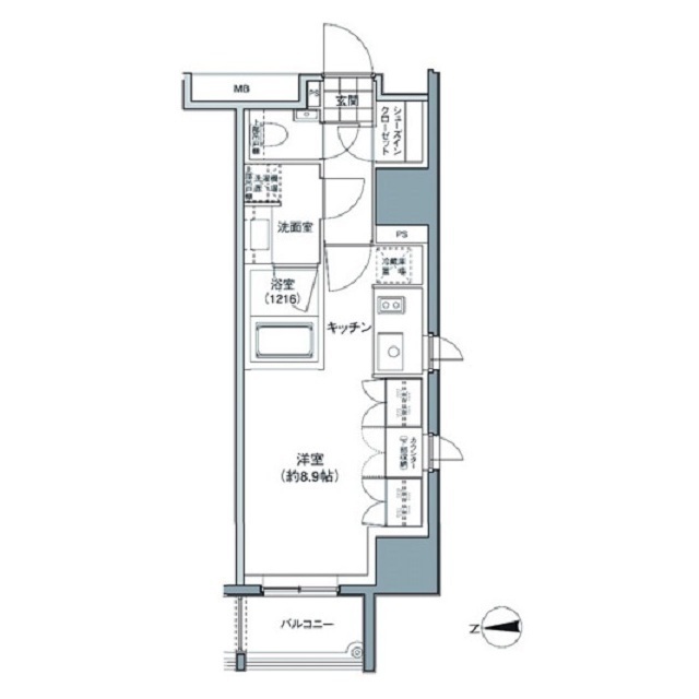 パークハビオ東中野の間取図