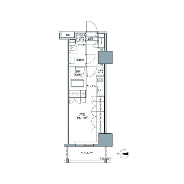 パークハビオ東中野の間取図