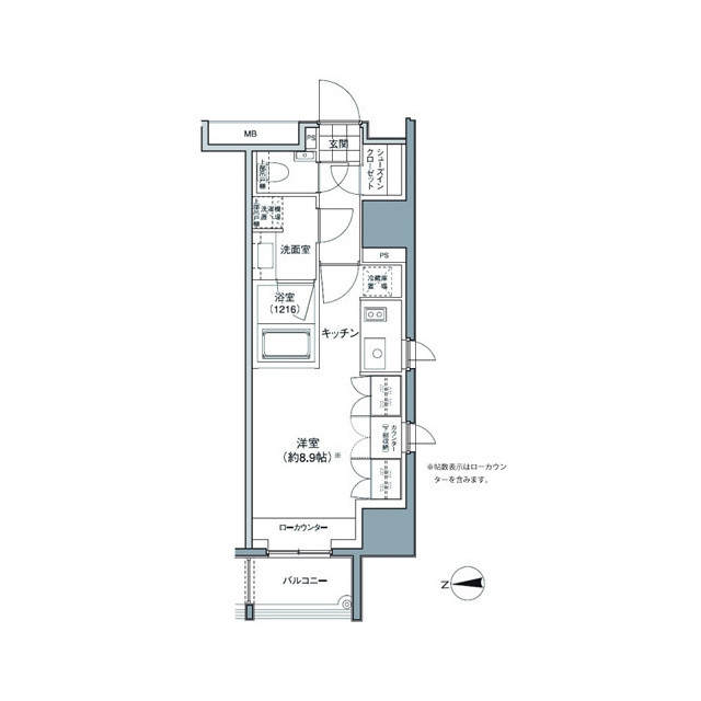 パークハビオ東中野の間取図