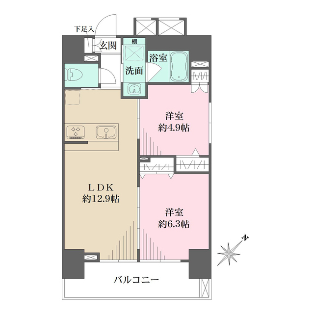 CrestHill文京千石の間取図