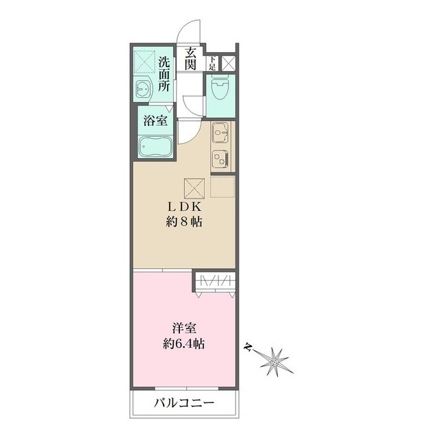 牛込神楽坂レジデンスの間取図