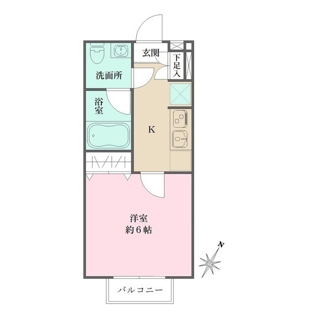 Ｎｏｒｔｈ　Ｇａｒｄｅｎの間取図