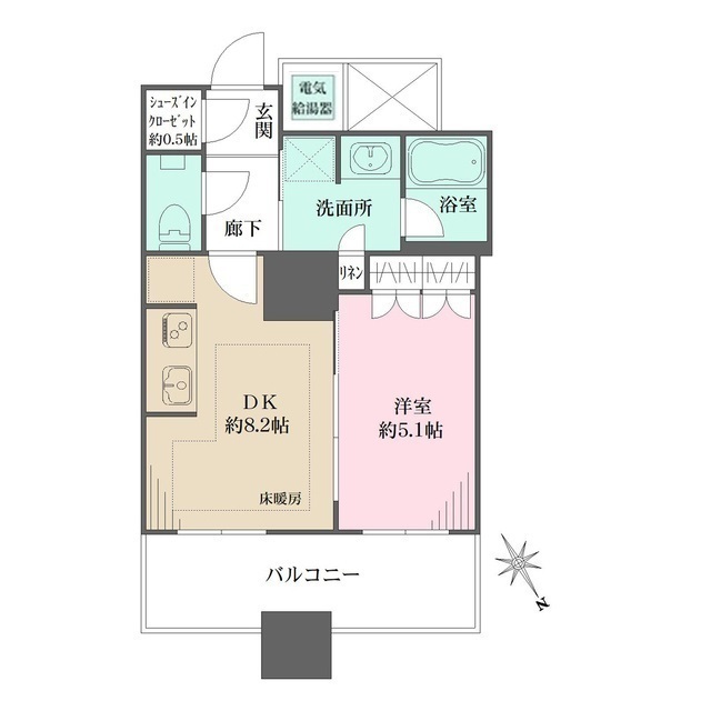 ザ・パークハウス西新宿タワー６０の間取図