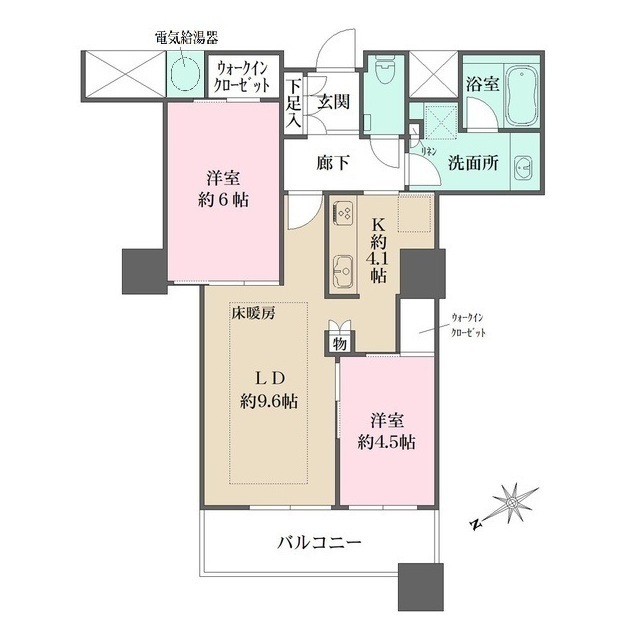 ザ・パークハウス西新宿タワー６０の間取図
