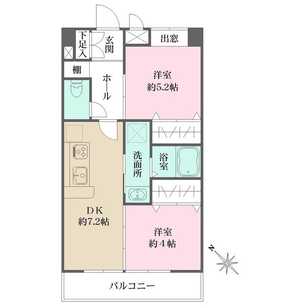 アビオン中野坂上B棟の間取図