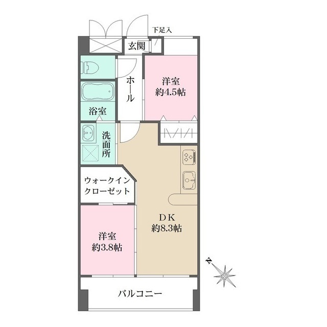 アビオン中野坂上B棟の間取図