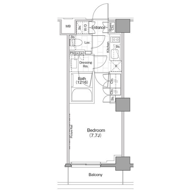 ザ・パークハビオ新宿の間取図