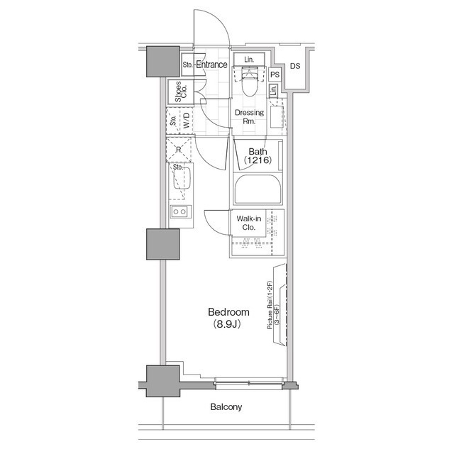 ザ・パークハビオ新宿の間取図
