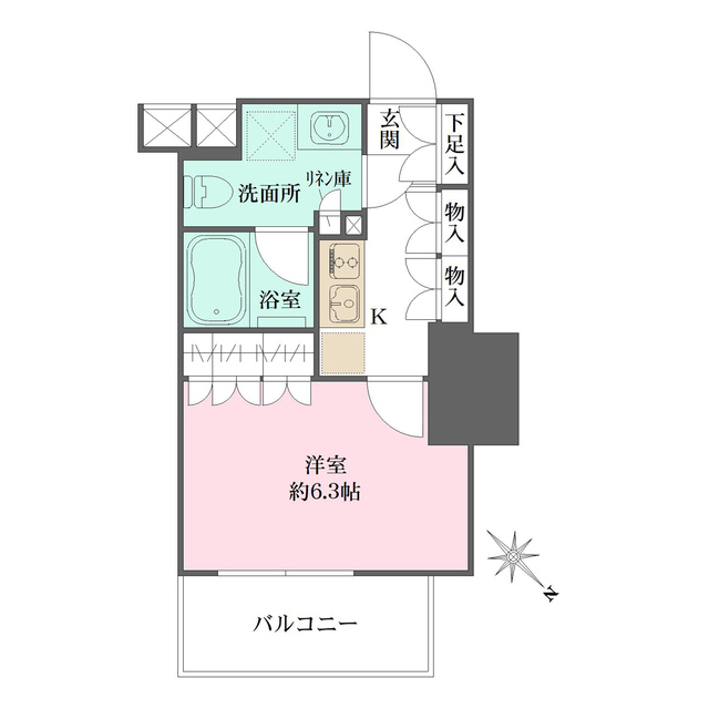ザ・パークワンズ渋谷本町の間取図