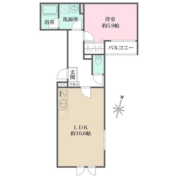 Ｔｈｅ　Ｐａｒｋ　Ｍａｉｓｏｎ中野３丁目の間取図