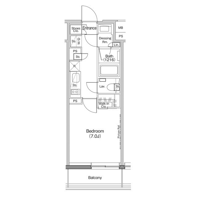 ザ・パークハビオ神楽坂香月の間取図