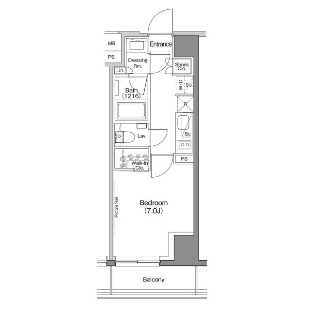 ザ・パークハビオ神楽坂香月の間取図