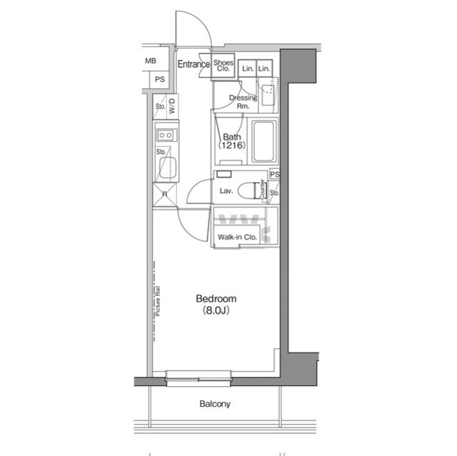 ザ・パークハビオ神楽坂香月の間取図