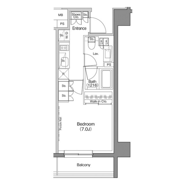 ザ・パークハビオ神楽坂香月の間取図